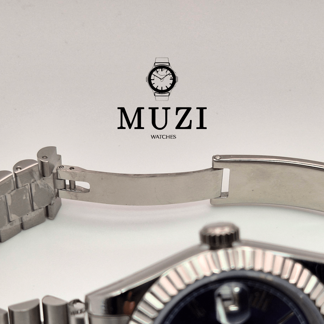 SeiJust Navy Blue Roman- Custom Seiko Mod NH35 Automatic - Muzi Watches