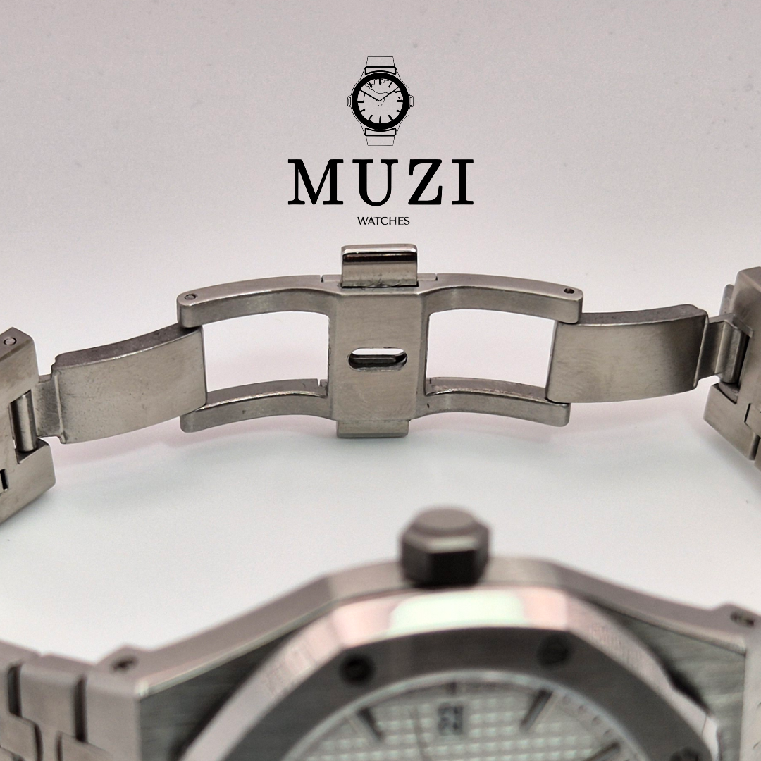 Royal Sei-Oak White - Custom Seiko Mod NH35 Automatic - Muzi Watches