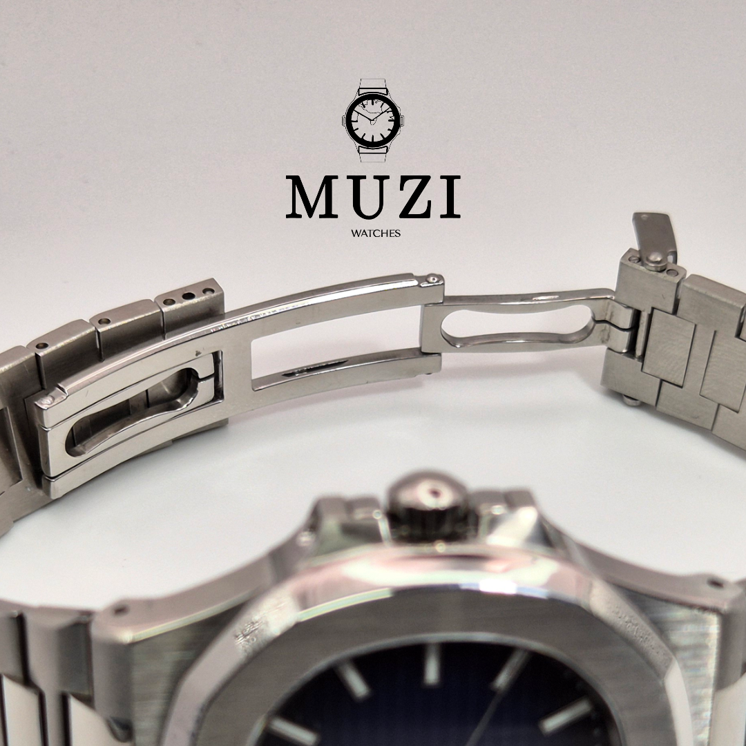 SeiNaut Blue to Dark Open Heart- Custom Seiko Mod NH38 Automatic - Muzi Watches
