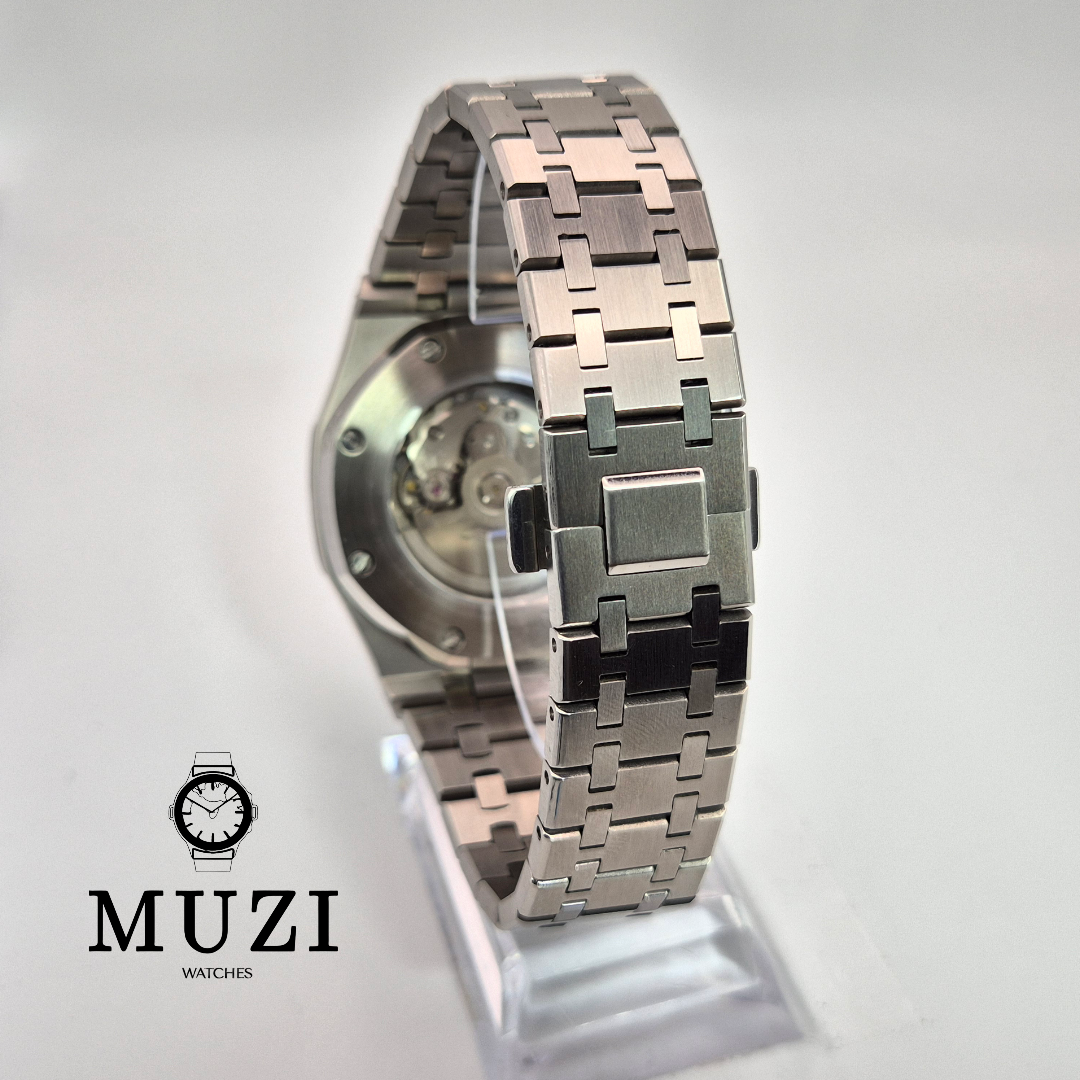 Royal Sei-Oak White - Custom Seiko Mod NH35 Automatic - Muzi Watches