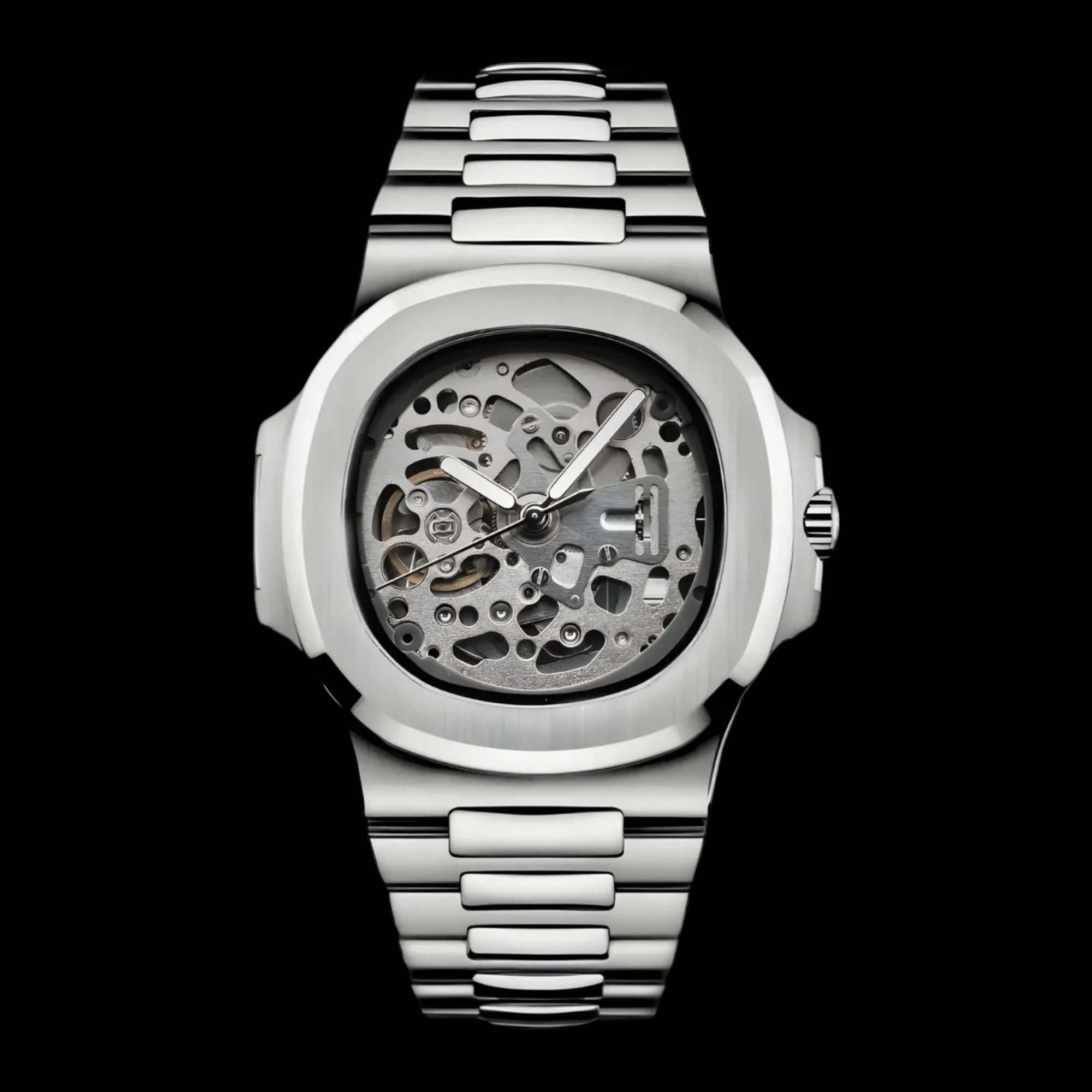 SeiNaut Silver Skeleton- Custom Seiko Mod NH70 Automatic