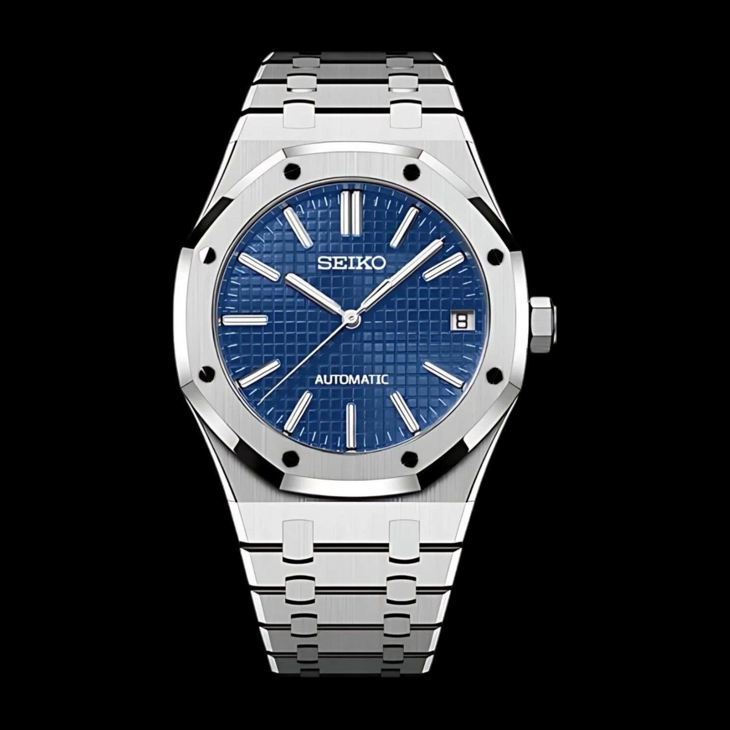 Royal Sei-Oak Blue - Custom Seiko Mod NH35 Automatic - Muzi Watches