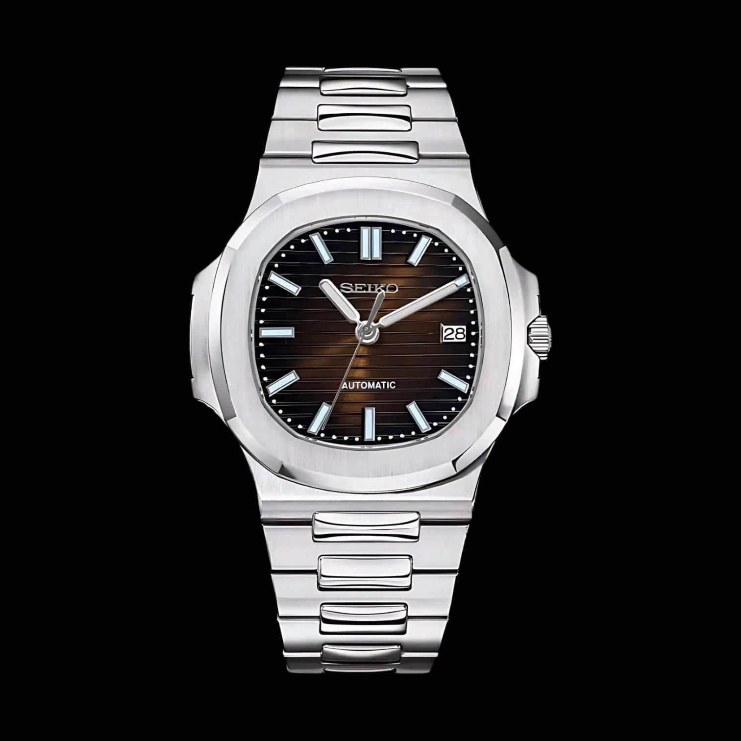 SeiNaut Metallic Brown- Custom Seiko Mod NH35 Automatic