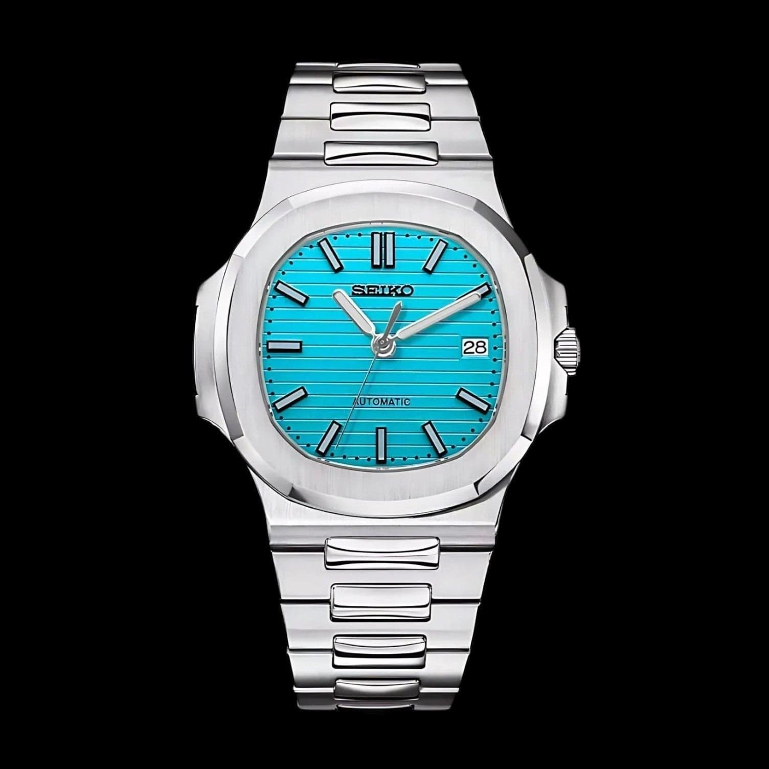 SeiNaut River Blue- Custom Seiko Mod NH35 Automatic