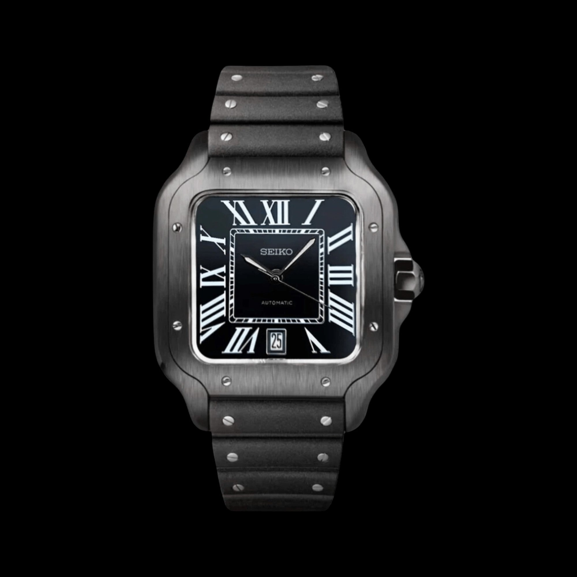 SanSei Full Black - Custom Seiko Mod NH35 Automatic