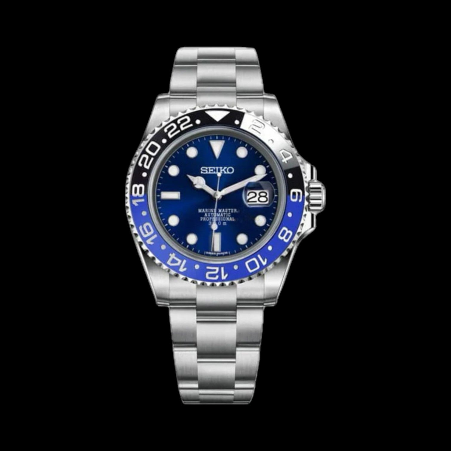 Sei-GMT Superman - Custom Seiko Mod NH34 Automatic