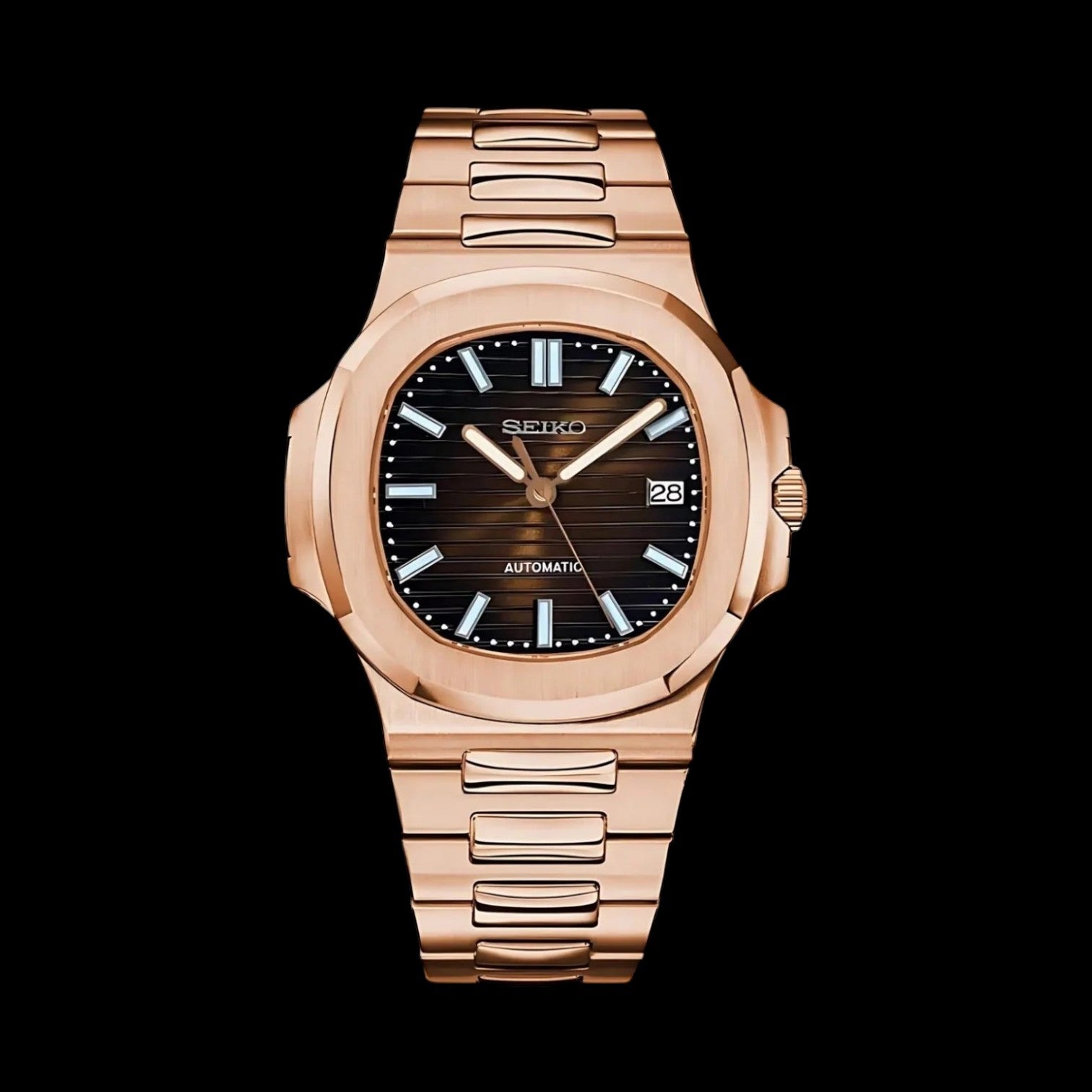 SeiNaut Chocolate Brown- Custom Seiko Mod NH35 Automatic