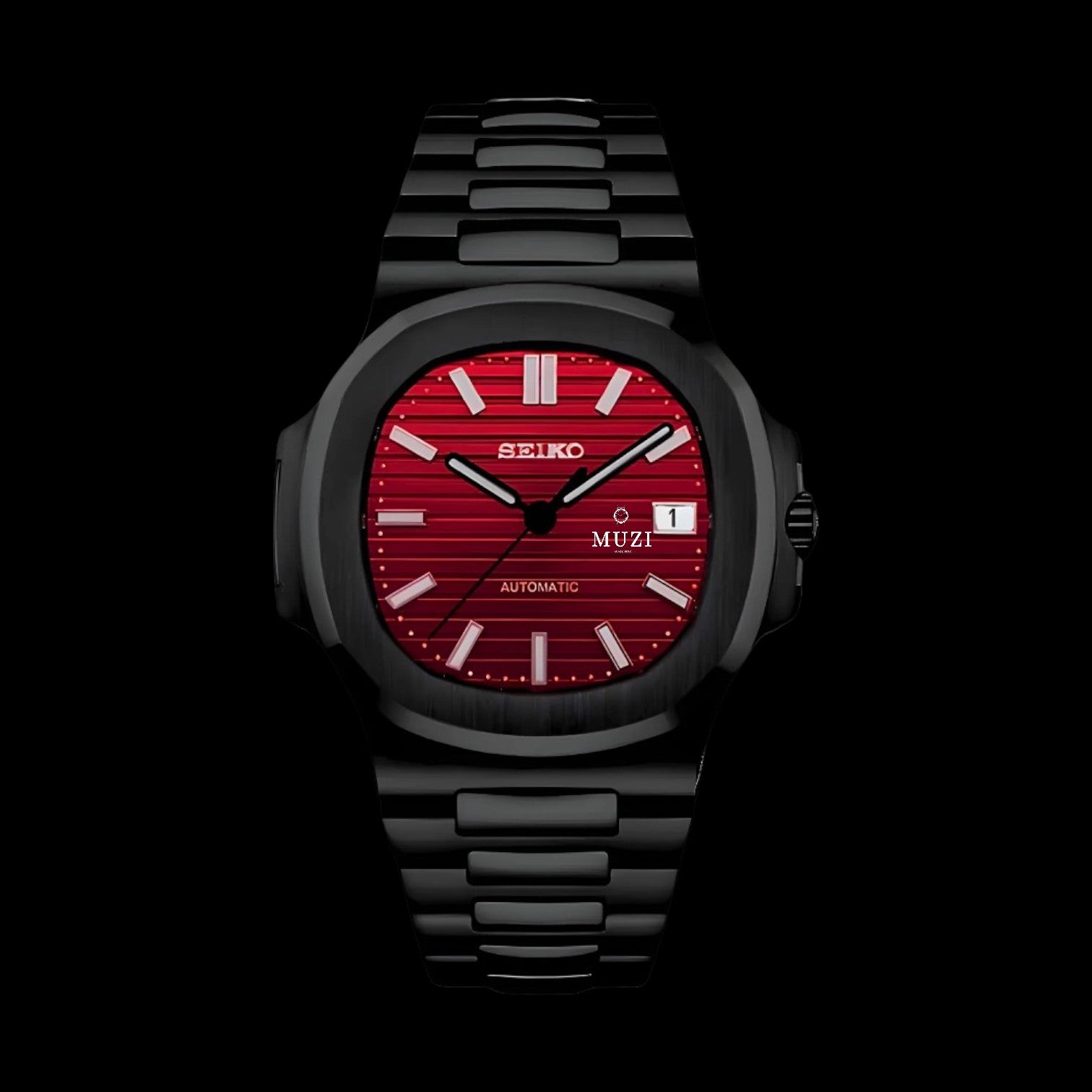 SeiNaut Panther Red- Custom Seiko Mod NH35 Automatic